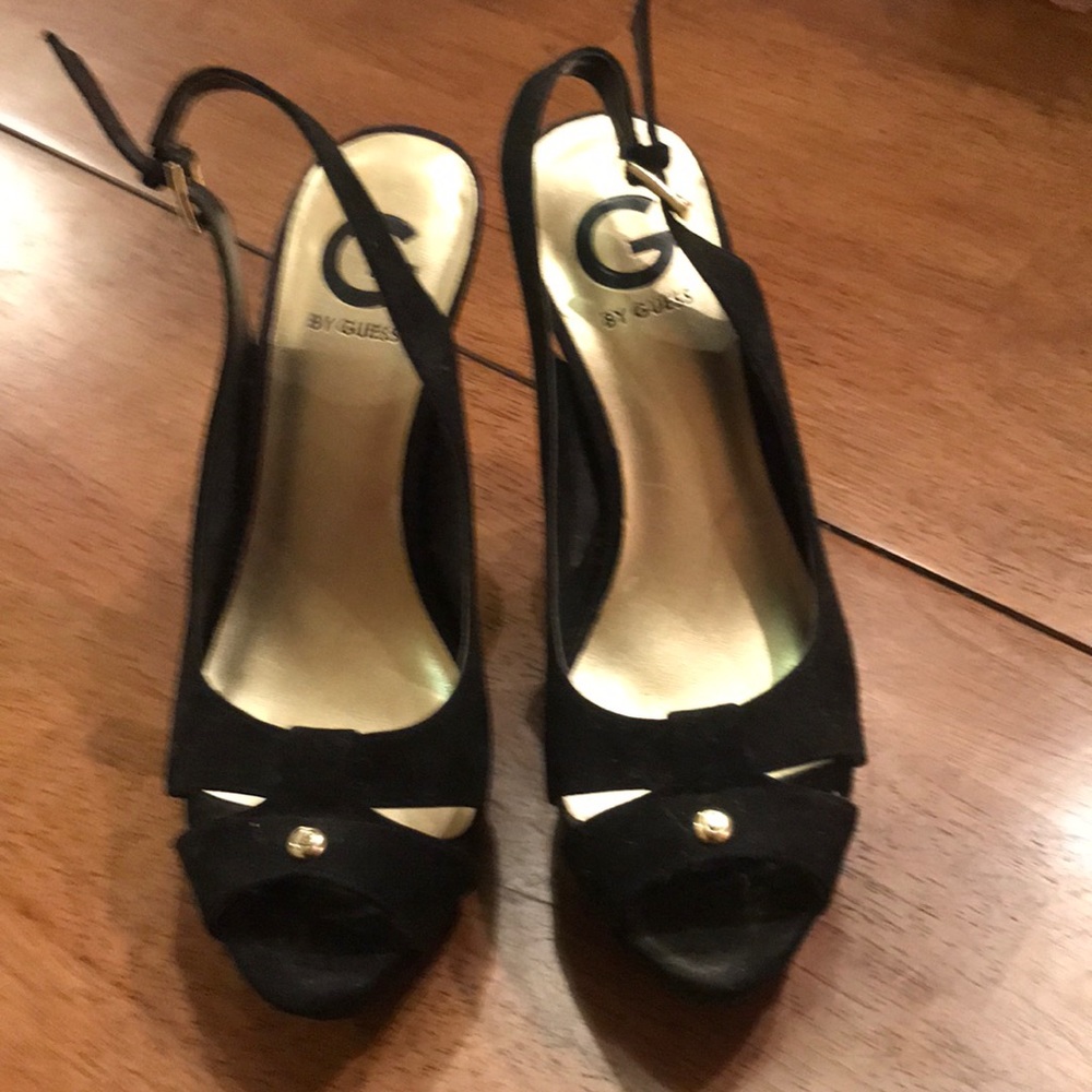 Guess by guess black platform shoes